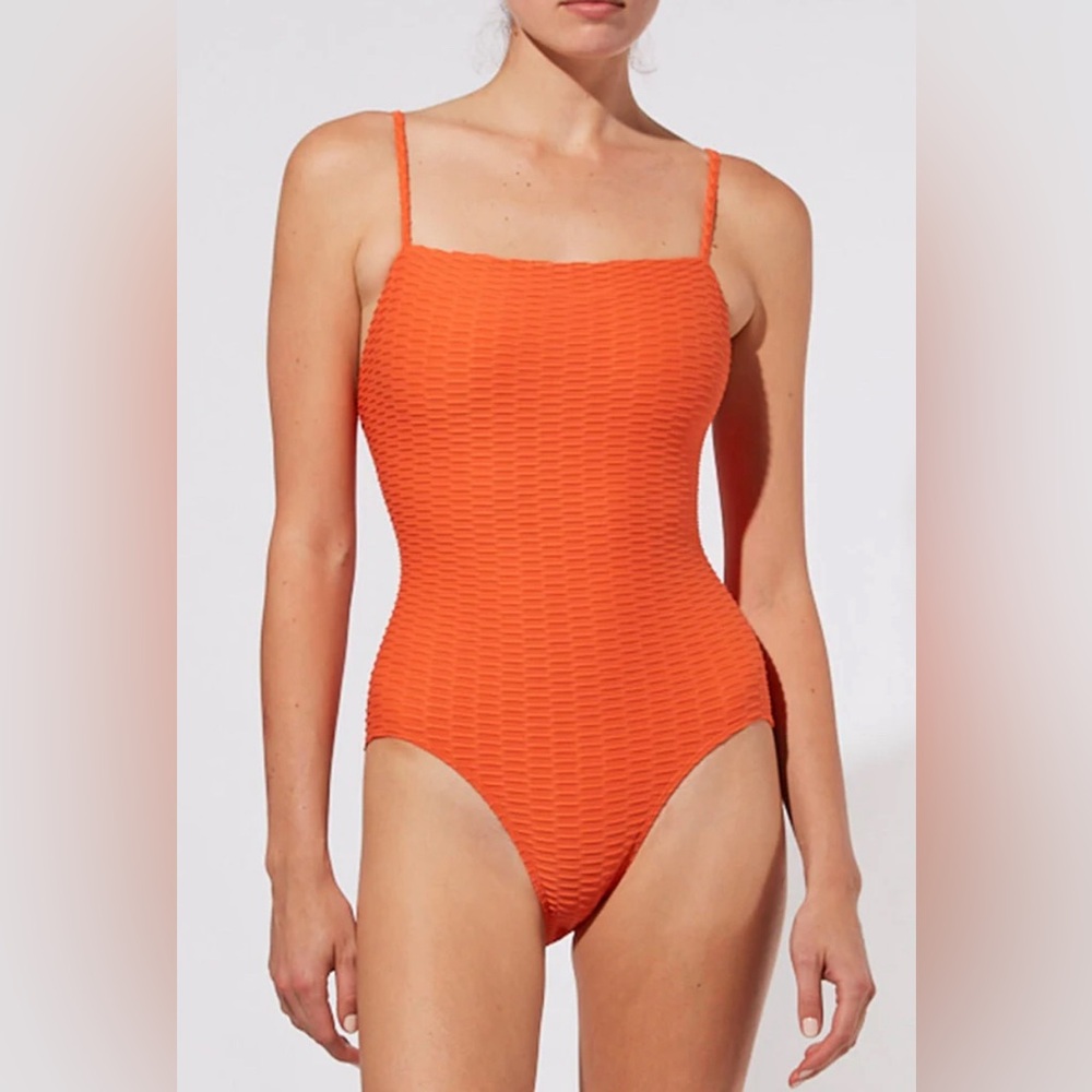 NWOT - Solid & Striped Gemma One Piece in Pumpkin